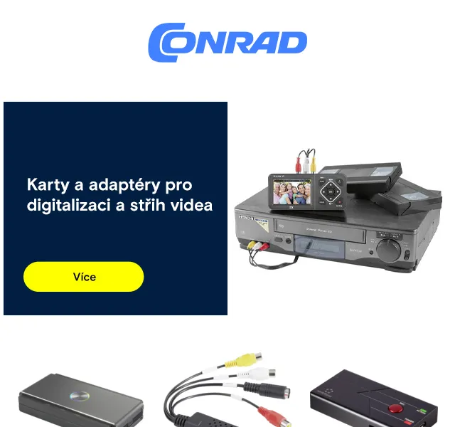 Conrad Electronic: Slevy na gramofony a video převodníky – červen 2026 | Nuslet.cz