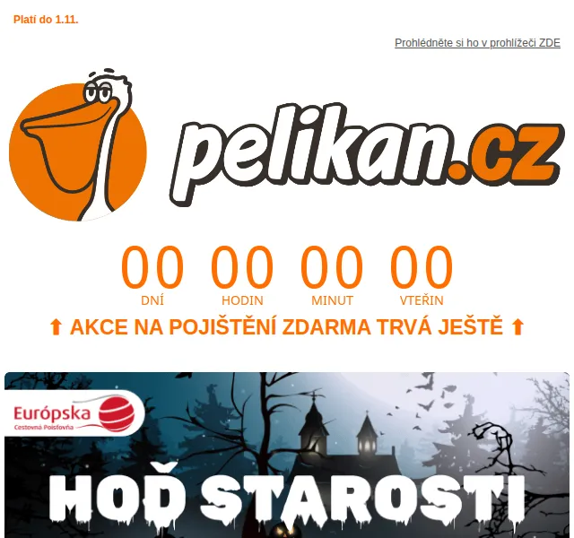 Pelikan.cz: Pojištění zdarma k cestování – červen 2026 | Nuslet.cz