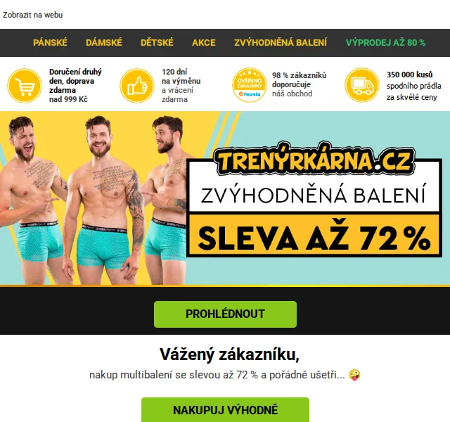 Lukáš z Trenýrkárna.cz: multipacky až -72 % – červen 2026 | Nuslet.cz