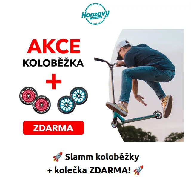 Honzovy Longboardy: Slamm koloběžky + kolečka zdarma 1258 Kč – červen 2026 | Nuslet.cz