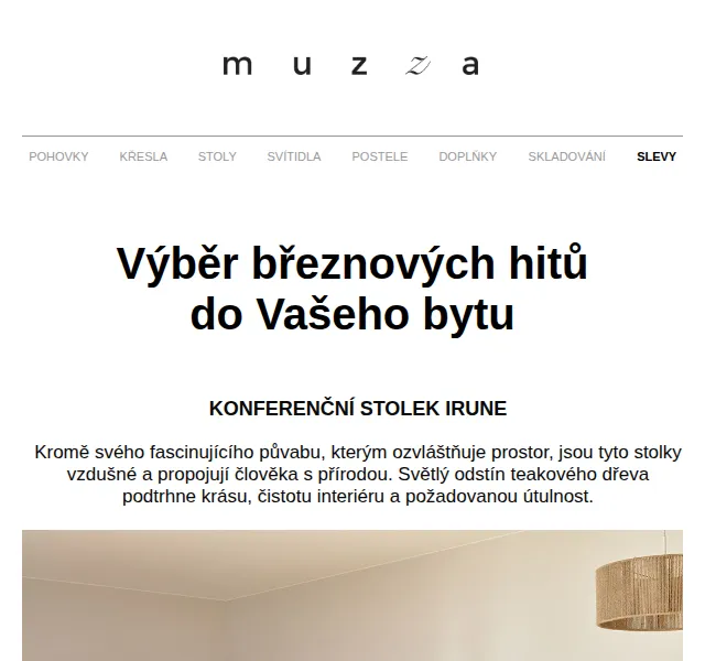 MUZZA: Výběr březnových hitů do bytu – březen 2026 | Nuslet.cz