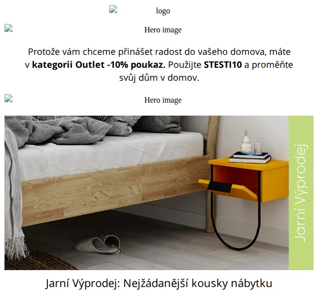 Vivre: -10 % na Outlet nábytek v Jarním Výprodeji – červen 2026 | Nuslet.cz
