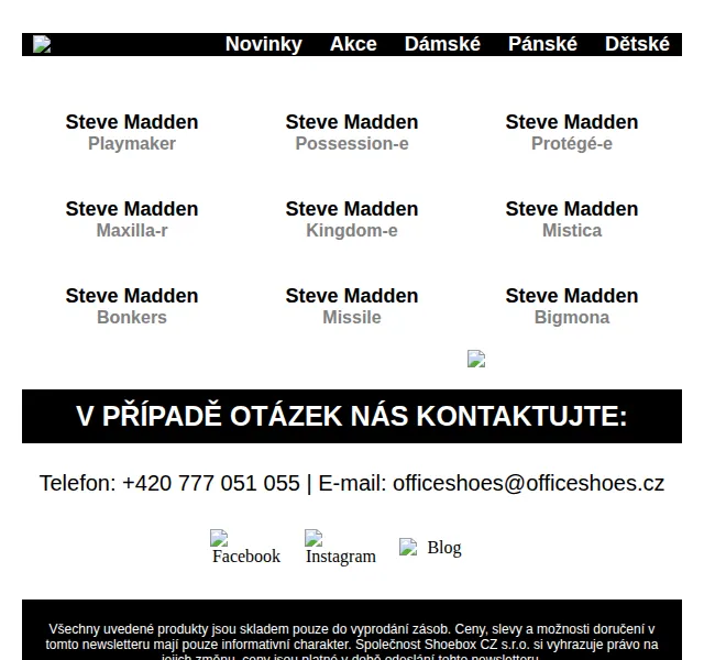 Office Shoes: Steve Madden kolekce – červen 2026 | Nuslet.cz