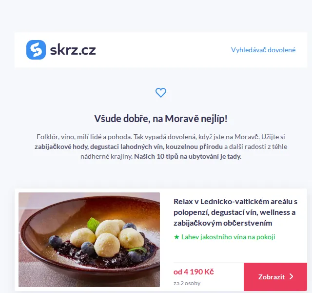 Vánoce na Skrz: Pobyty na Moravě s vínem i vířivkou – červen 2026 | Nuslet.cz