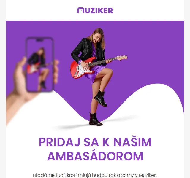 Muziker: staň sa ambasádorom – červen 2026 | Nuslet.cz