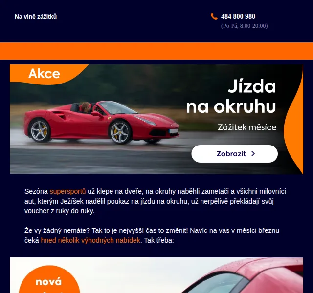 Adrop: Jízda ve Ferrari 488 Spider – sleva 6 % v březnu 2026 | Nuslet.cz