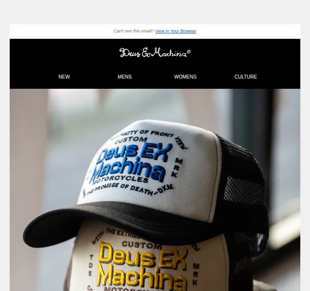 Deus Ex Machina Europe: Nová kolekce trucker kšiltovek – červen 2026 | Nuslet.cz