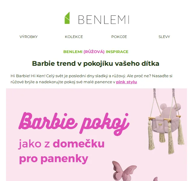Michal z rodiny Benlemi: Barbie inspirace pro dětský pokoj – červen 2026 | Nuslet.cz