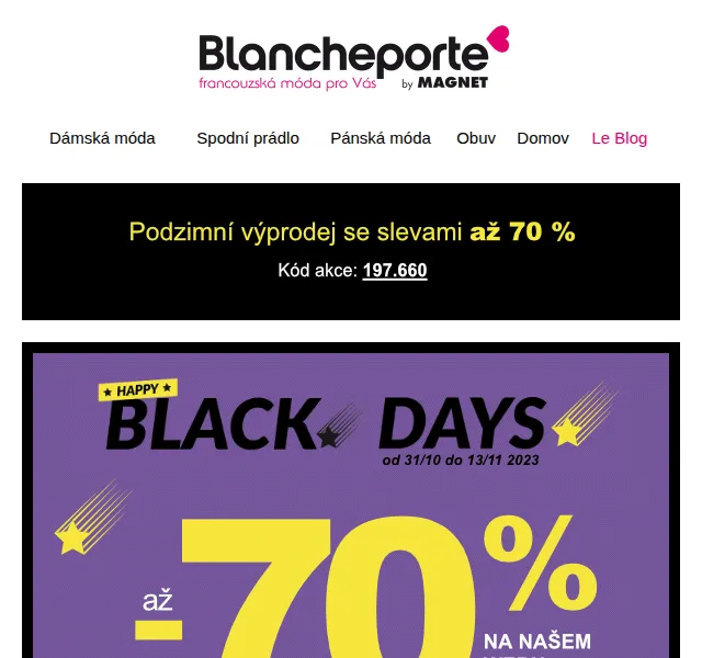 Blancheporte: TOP 16 bestsellerů ve slevě – červen 2026 | Nuslet.cz