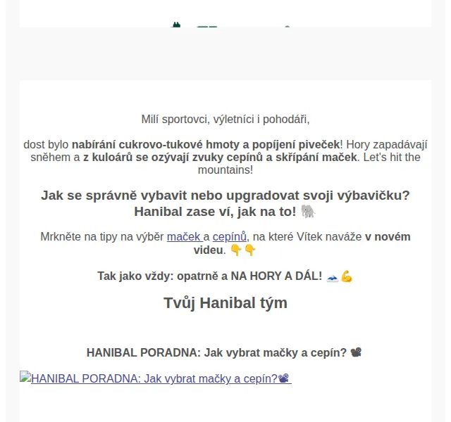 Hanibal: Zimní výbava – výběr maček a cepínů – červen 2026 | Nuslet.cz