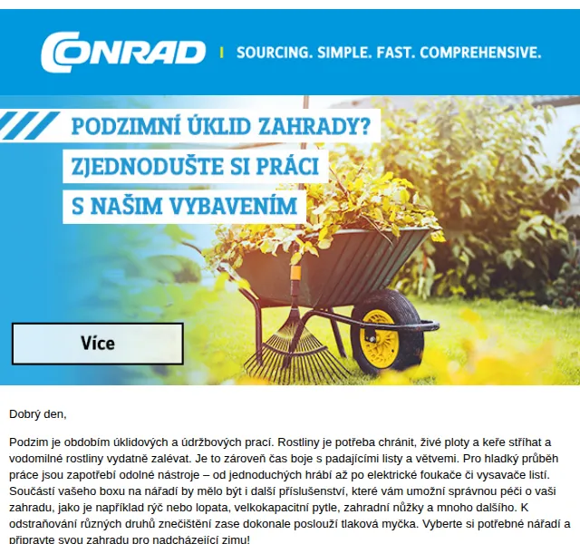 Conrad Electronic: Zahradní nářadí a vybavení – červen 2026 | Nuslet.cz