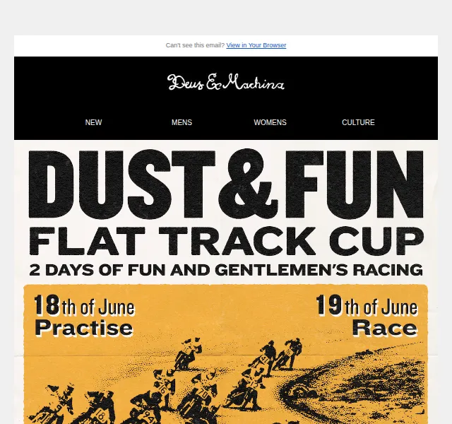 Deus Ex Machina Europe: Dust & Fun Cup motocyklové akce – červen 2022 | Nuslet.cz