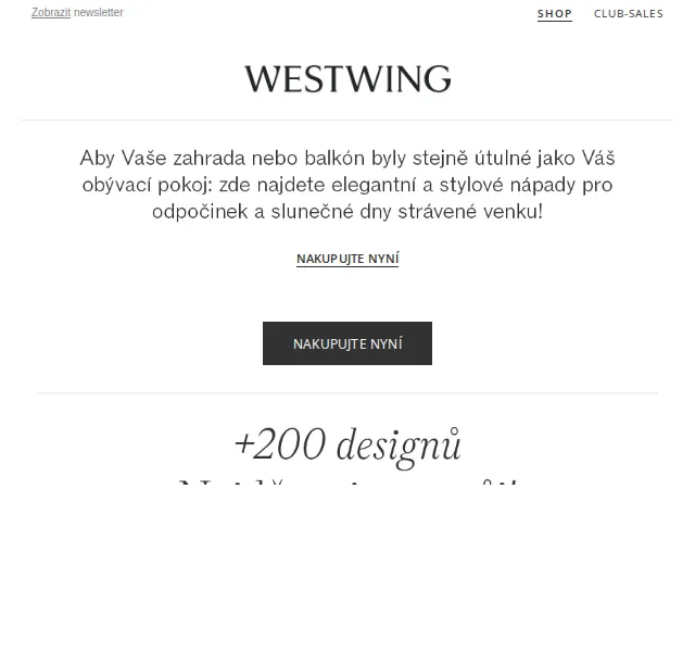 Westwing: Zahradní nábytek a doplňky – červen 2026 | Nuslet.cz