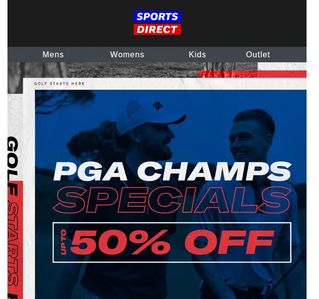 Sportsdirect: Až 50% sleva na golf – červen 2026 | Nuslet.cz