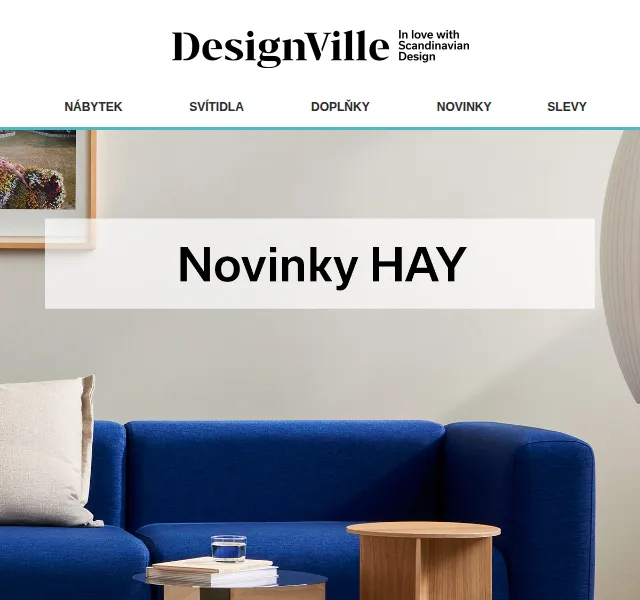 DesignVille: Novinky HAY se slevou 5 % – červen 2026 | Nuslet.cz