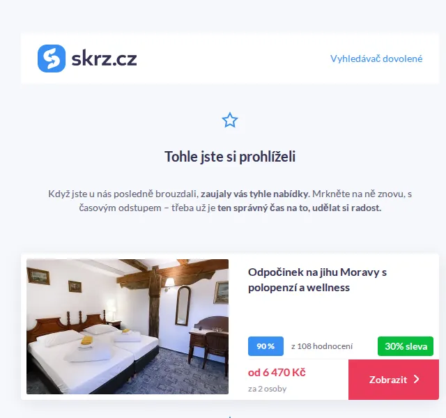 Vánoce na Skrz: dovolené na Moravě od 4 190 Kč