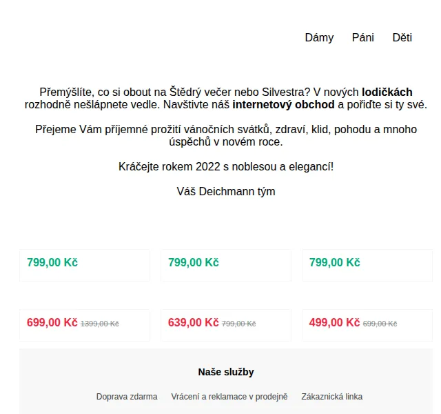 DEICHMANN: Doprava zdarma na vše – červen 2026 | Nuslet.cz