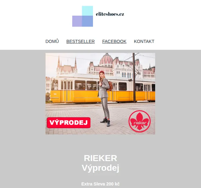 Eliteshoes: Extra sleva 200 Kč na vše – červenec 2026 | Nuslet.cz
