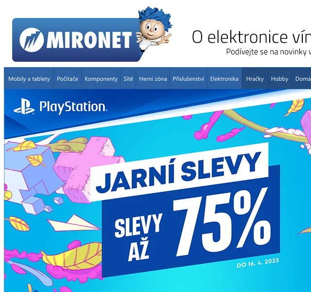 Mironet: PlayStation jarní slevy – červen 2026 | Nuslet.cz