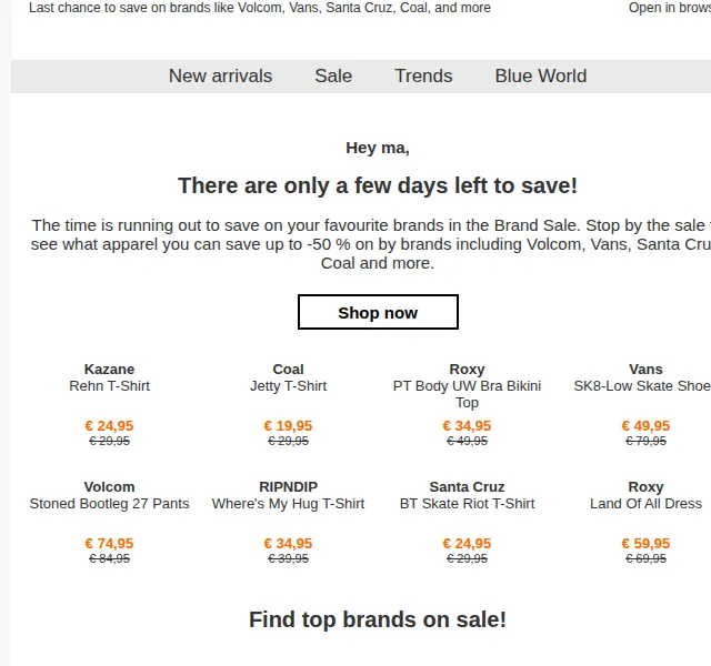 BLUE TOMATO: Brand Sale slevy až 50 % – červen 2026 | Nuslet.cz
