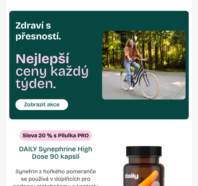 Pilulka.cz: slevy až 38 % — říjen 2026