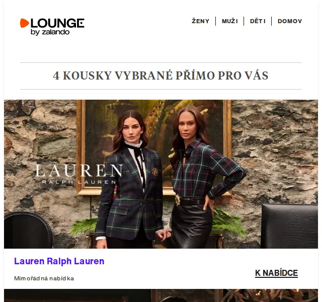 Lounge by Zalando: Ralph Lauren & módní výprodej až 80 % – červen 2026 | Nuslet.cz