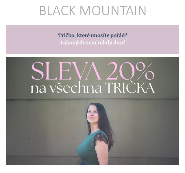 Black Mountain: 20% sleva na trička – březen 2026 | Nuslet.cz