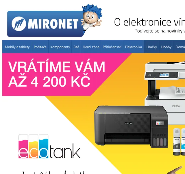 Mironet: Slevy na tiskárny EPSON – červen 2026 | Nuslet.cz