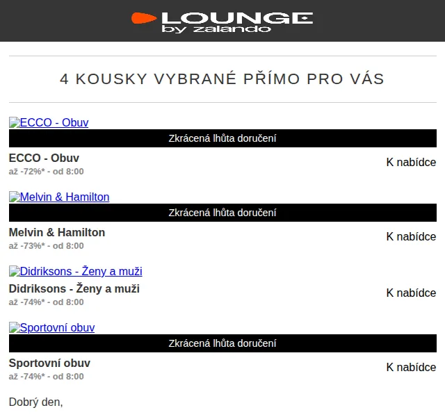 Lounge by Zalando: ECCO, Melvin & Hamilton, Didriksons – až -75 % | červen 2026 | Nuslet.cz