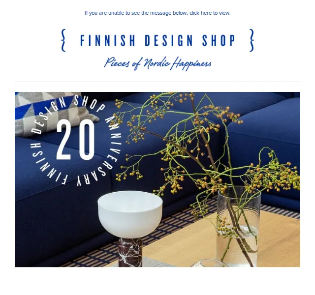 Finnish Design Shop: Sleva až 20 % k 20. výročí – červen 2026 | Nuslet.cz