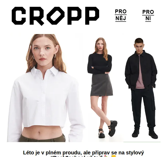 Cropp: Black & White kolekce – červen 2026 | Nuslet.cz
