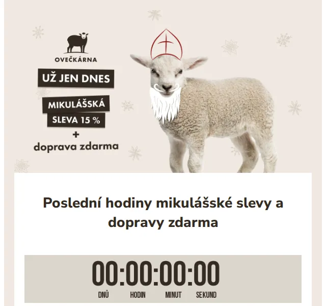 Ovečkárna: Mikulášská sleva 15 % na vlněné zboží – červen 2026 | Nuslet.cz
