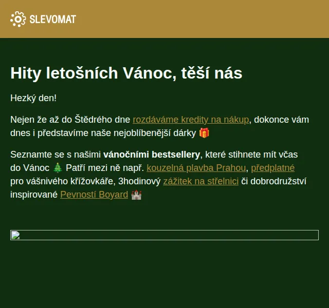 Slevomat: vánoční bestsellery – červen 2026 | Nuslet.cz