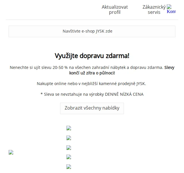 JYSK: Sleva 20-50 % na všechen zahradní nábytek – červenec 2026 | Nuslet.cz