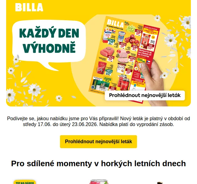 Billa: slevy až -64 % – červen 2026 | Nuslet.cz