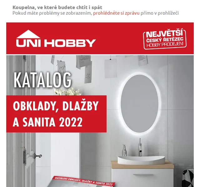 UNI HOBBY: Obklady, dlažby a sanity – červen 2026 | Nuslet.cz