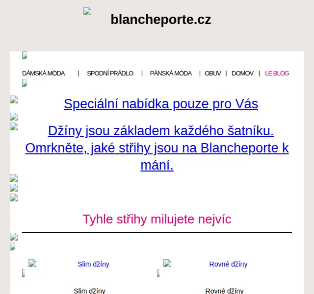 Blancheporte: Dokonale padnoucí džíny – červen 2026 | Nuslet.cz