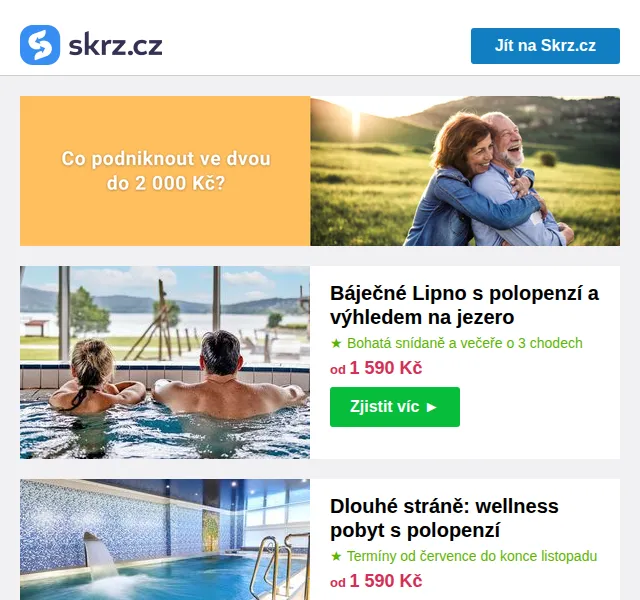 Vánoce na Skrz: romantické pobyty do 2 000 Kč – červen 2026 | Nuslet.cz