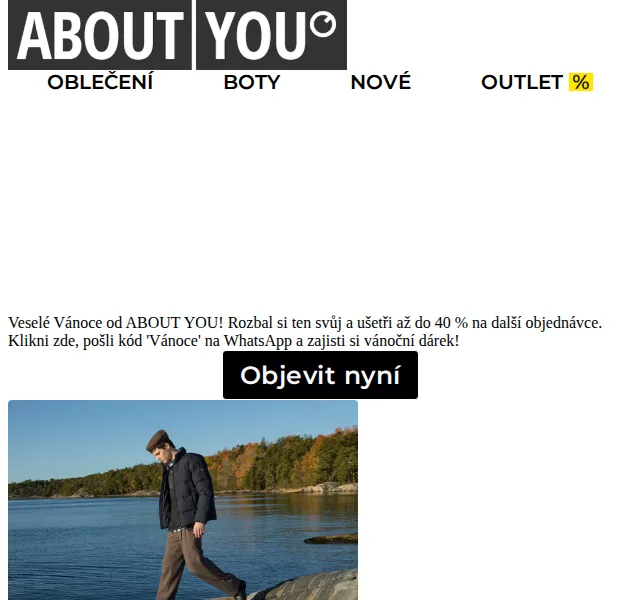 ABOUT YOU: Vánoční výprodej až 40 % sleva – červen 2026 | Nuslet.cz