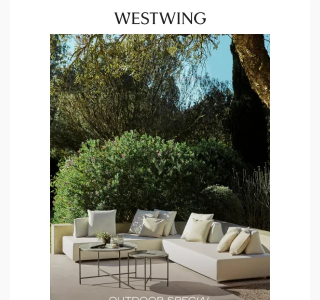 Westwing: Exteriérový speciál 1500+ stylů – duben 2026