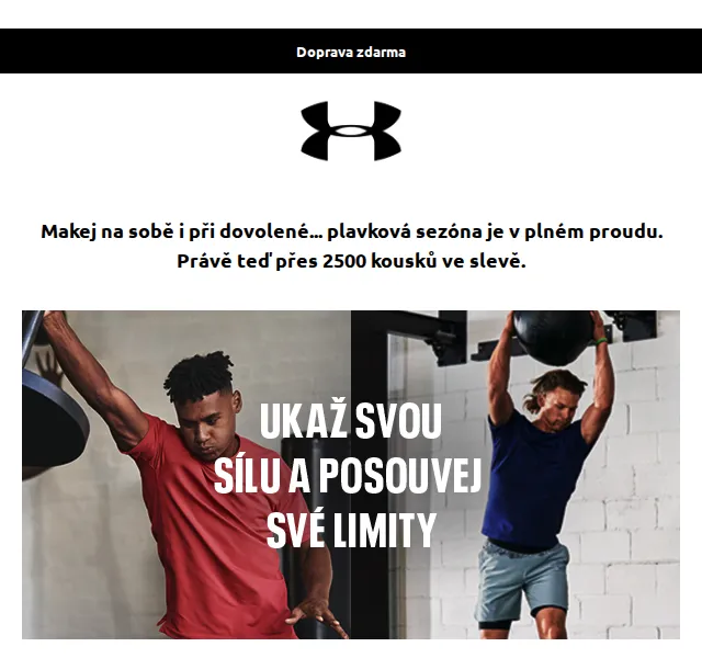Under Armour: letní sleva až 50 % – červen 2026 | Nuslet.cz