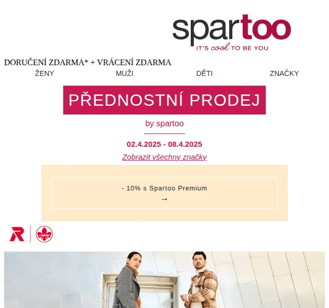 Spartoo.cz: Rieker, Liu Jo, Ipanema, Tann's až -50 % – duben 2026 | Nuslet.cz