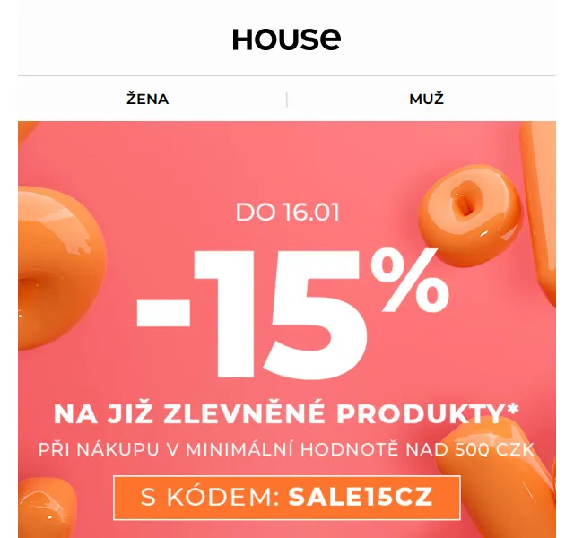 HOUSE: Výprodej až -65 % na zlevněné produkty – červen 2026 | Nuslet.cz