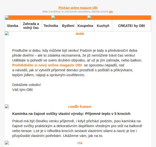 OBI Novinky: Online magazín OBI – červen 2026 | Nuslet.cz