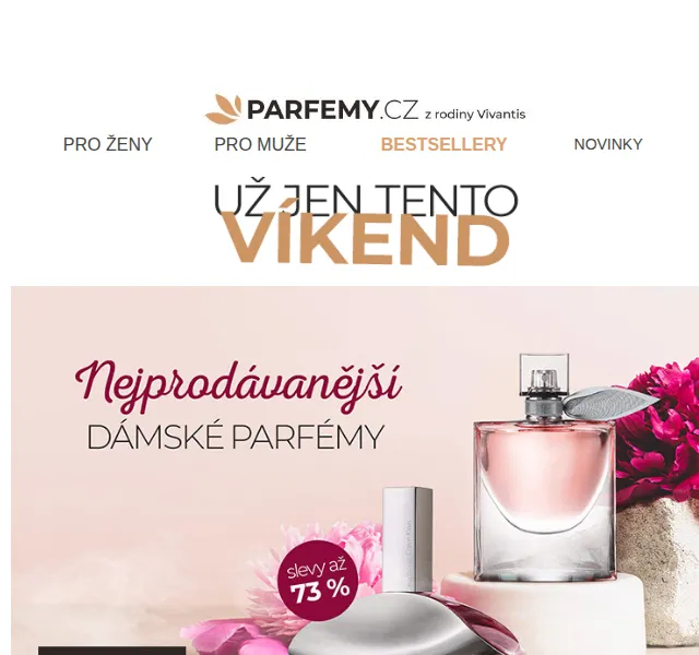 Parfemy.cz: slevy až 73 % na dámské parfémy – září 2022 | Nuslet.cz