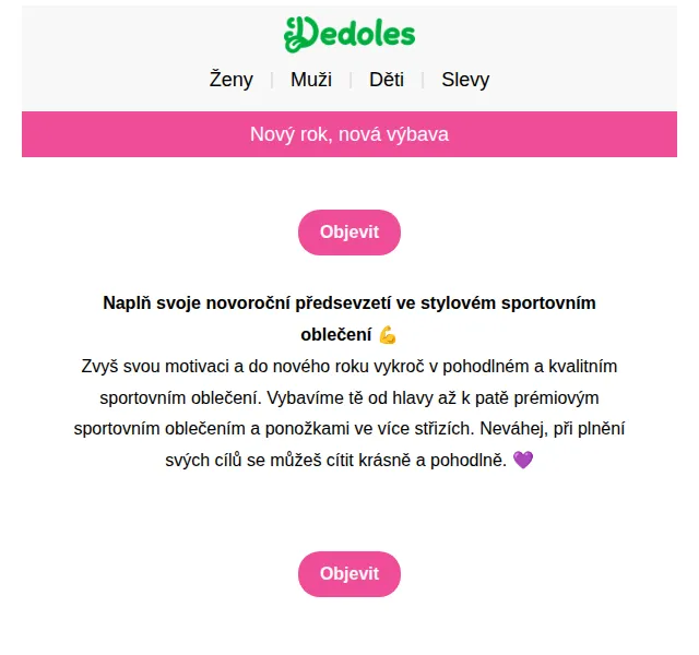 Dedoles.cz: Sportovní oblečení a ponožky – červen 2026 | Nuslet.cz