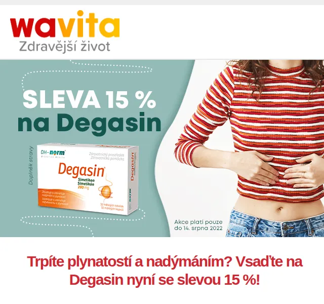 Wavita: Degasin se slevou 15 % – červen 2026 | Nuslet.cz