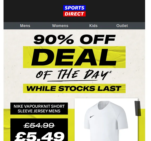 Sportsdirect.com: 90% sleva na dresy Nike – červen 2026 | Nuslet.cz