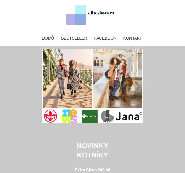 Eliteshoes: Sleva 200 Kč na značky Rieker, Remonte, Tamaris – červen 2026 | Nuslet.cz