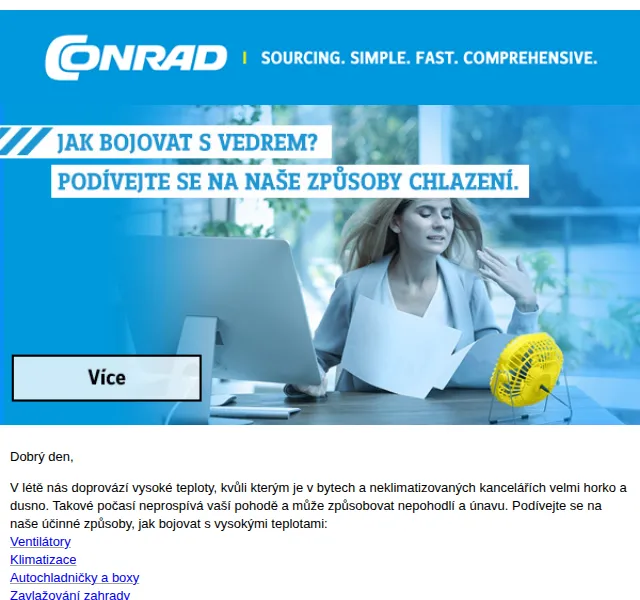 Conrad Electronic: ventilátory a chlazení od 2.5 W – červen 2026 | Nuslet.cz